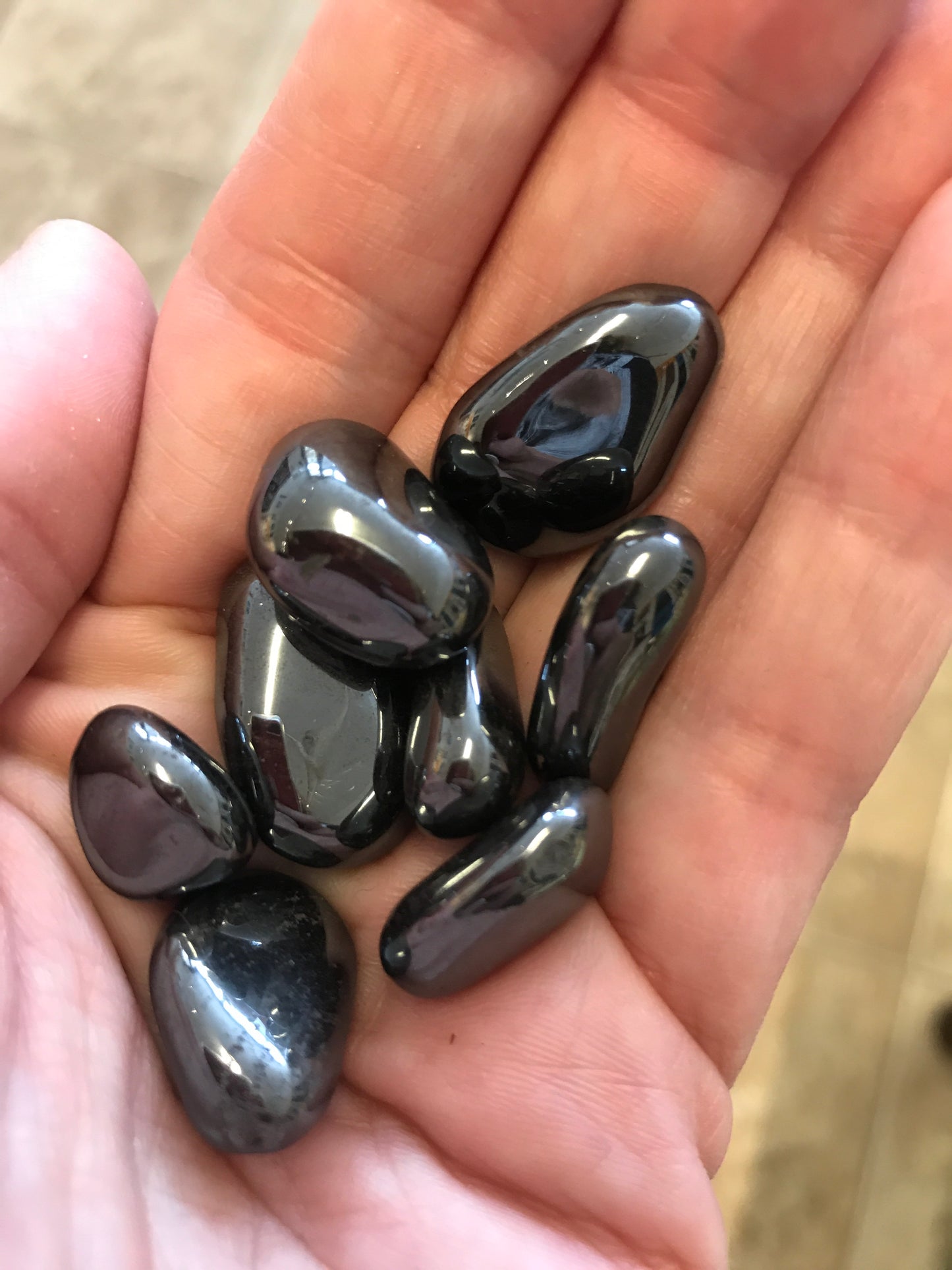 Tumbled hematite