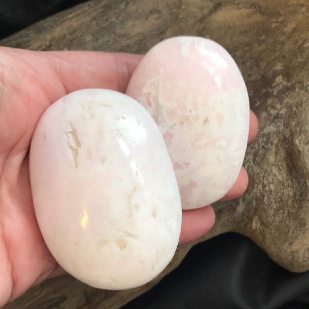 Tumbled Pink Mangano Calcite