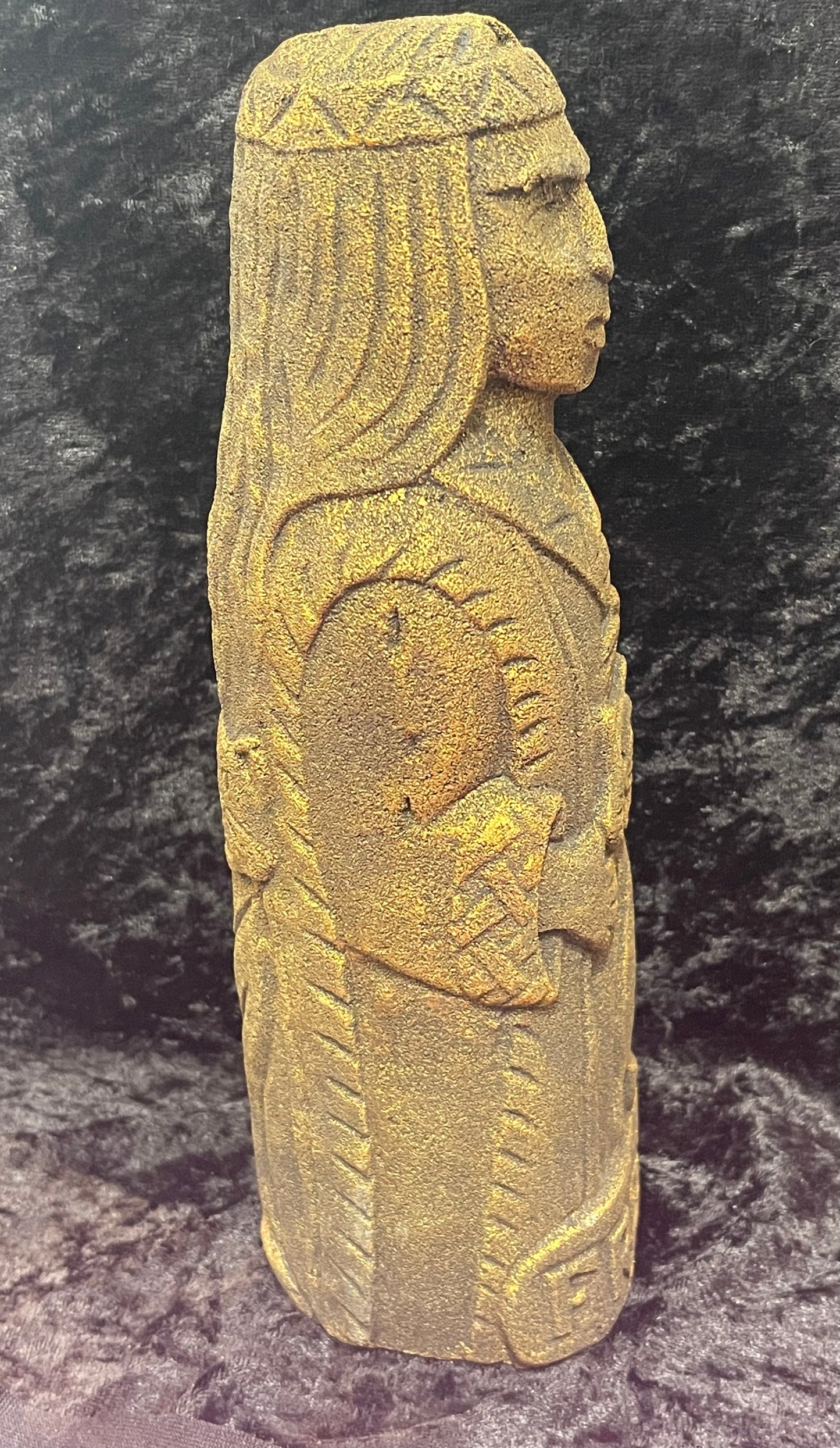 Volcanic stone Norse statues