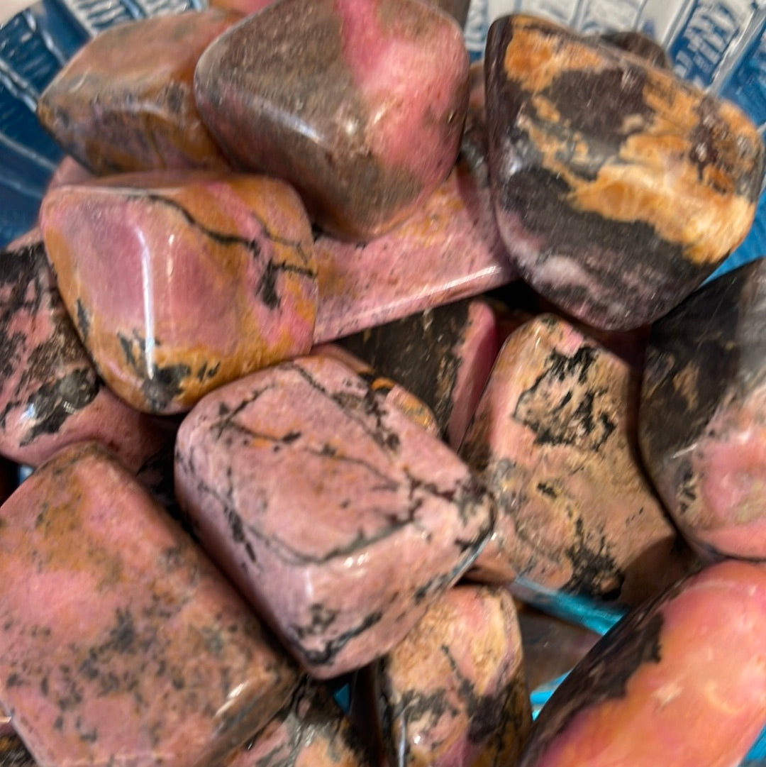 Tumbled Rhodonite