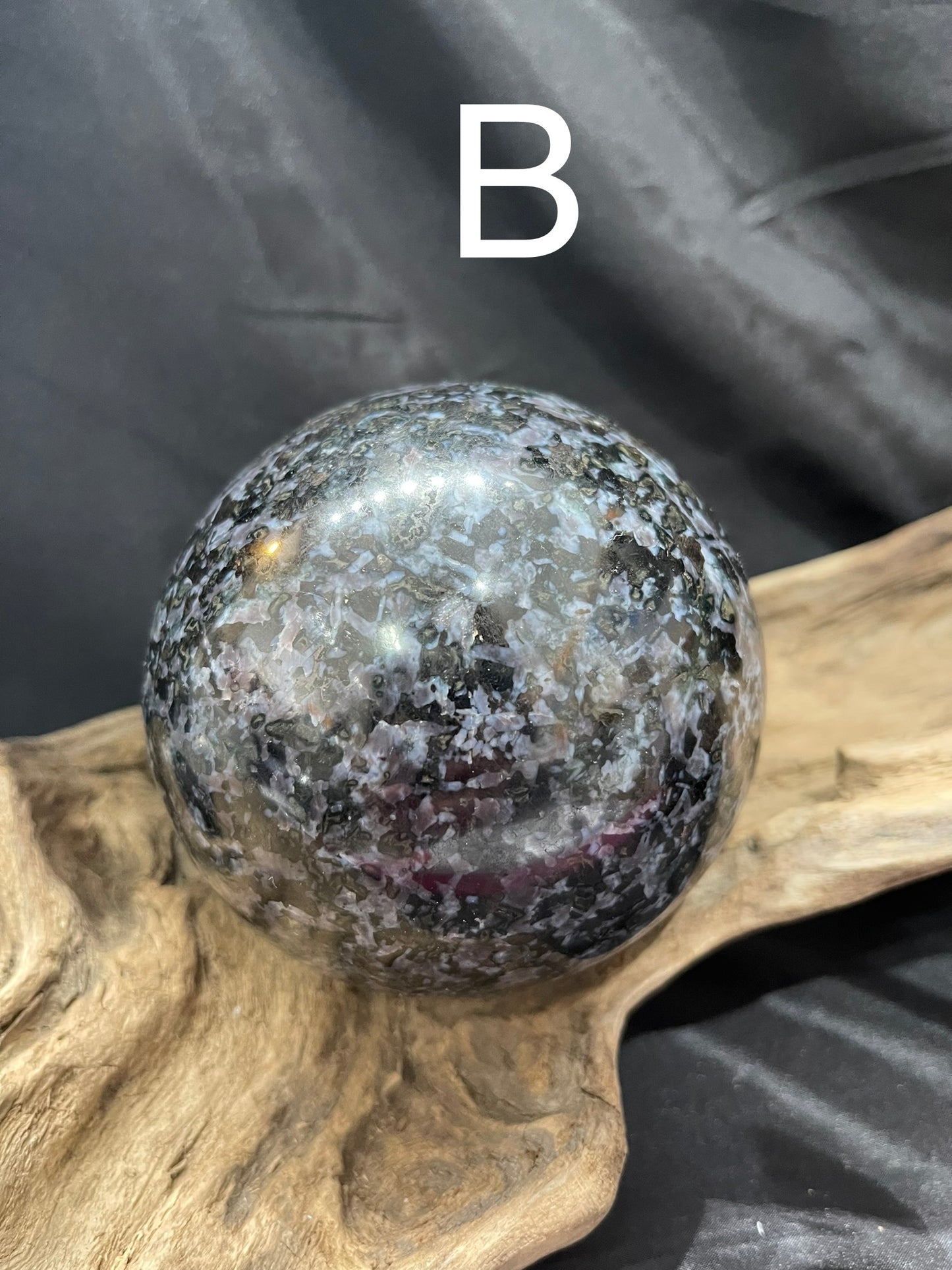 Merlinite Indigo Gabbro sphere