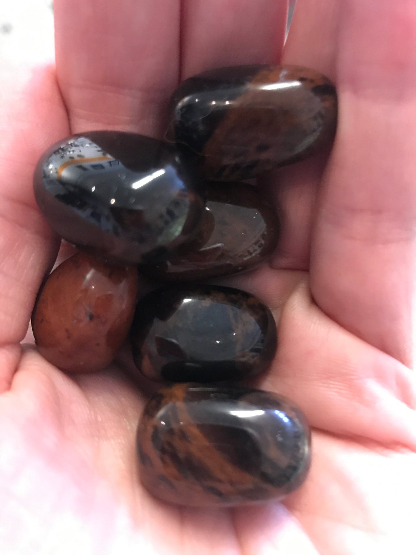 Tumbled Mahogany Obsidian