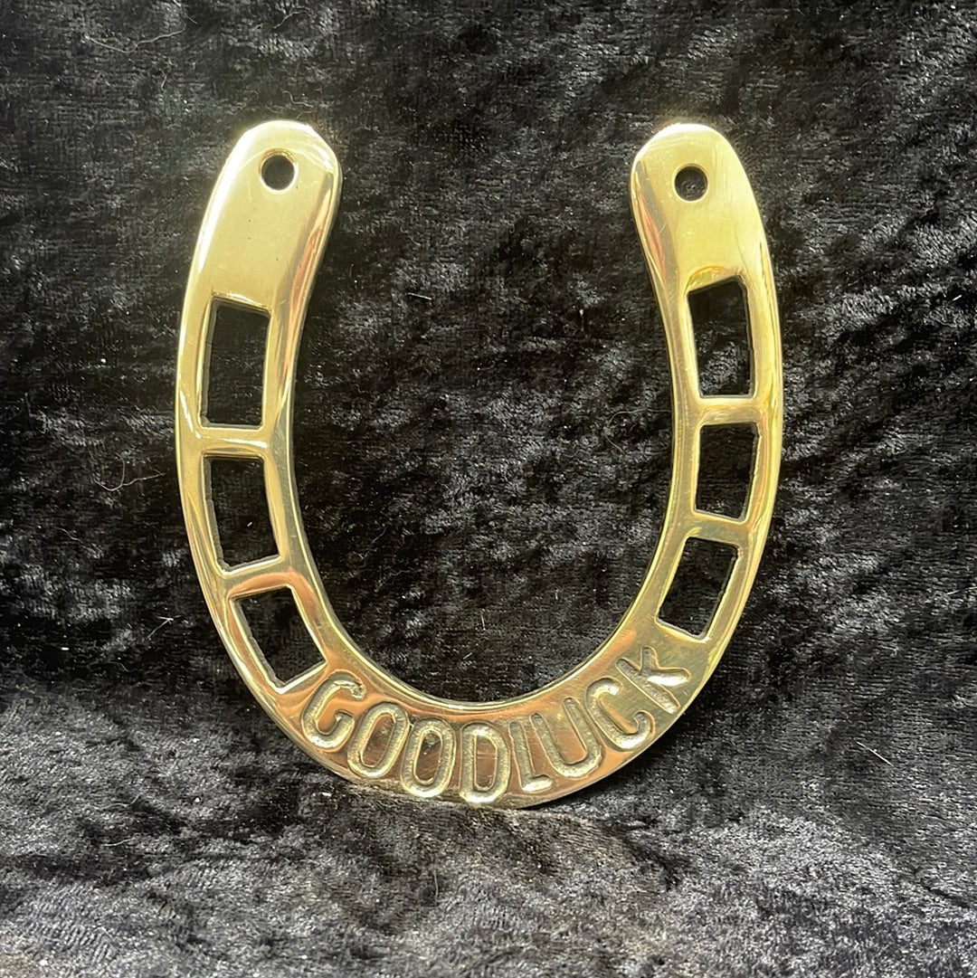 Brass lucky horse shoe