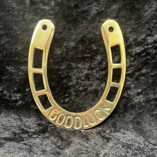 Brass lucky horse shoe