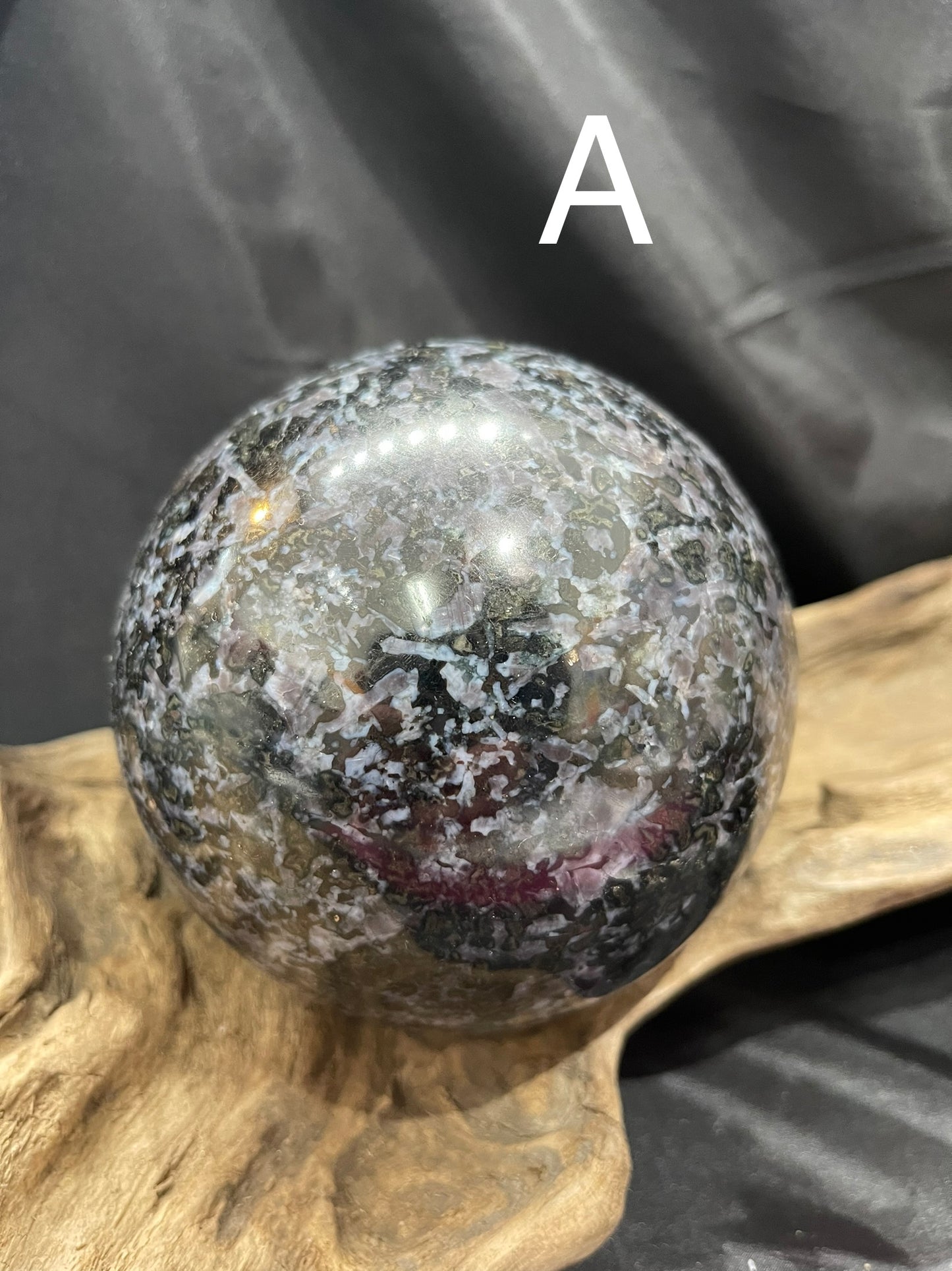 Merlinite Indigo Gabbro sphere