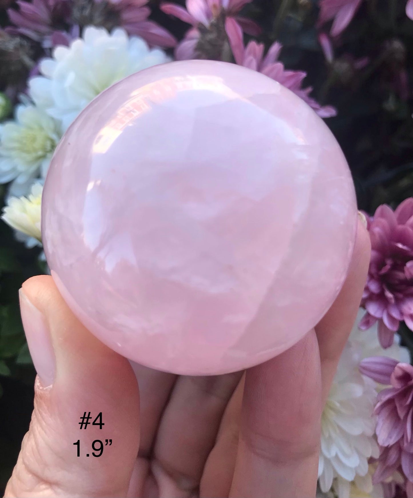 Rose quartz sphere