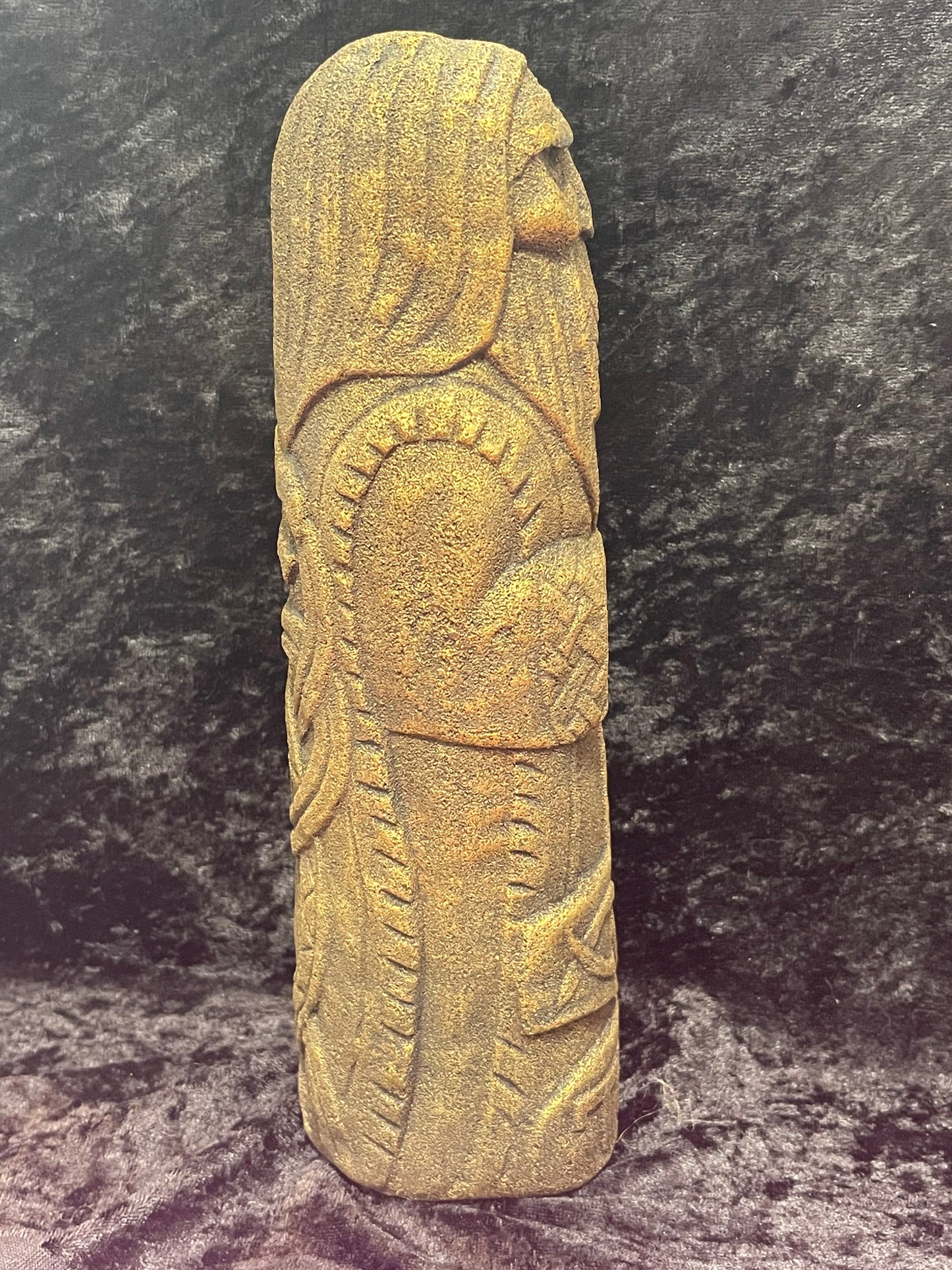 Volcanic stone Norse statues