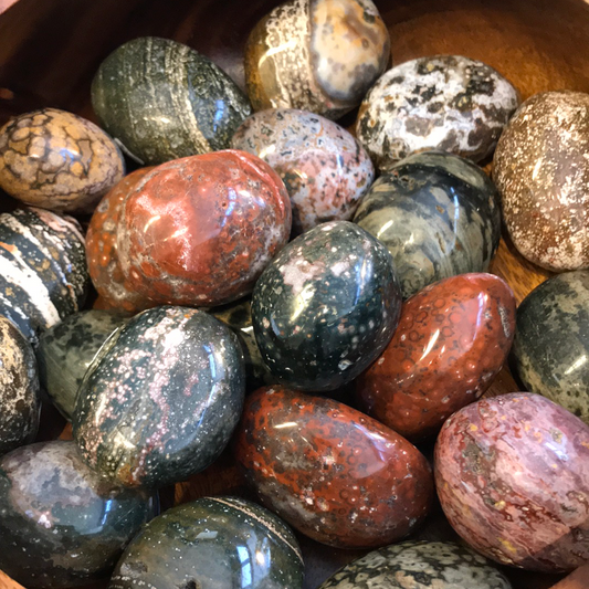 Ocean Jasper palm stones