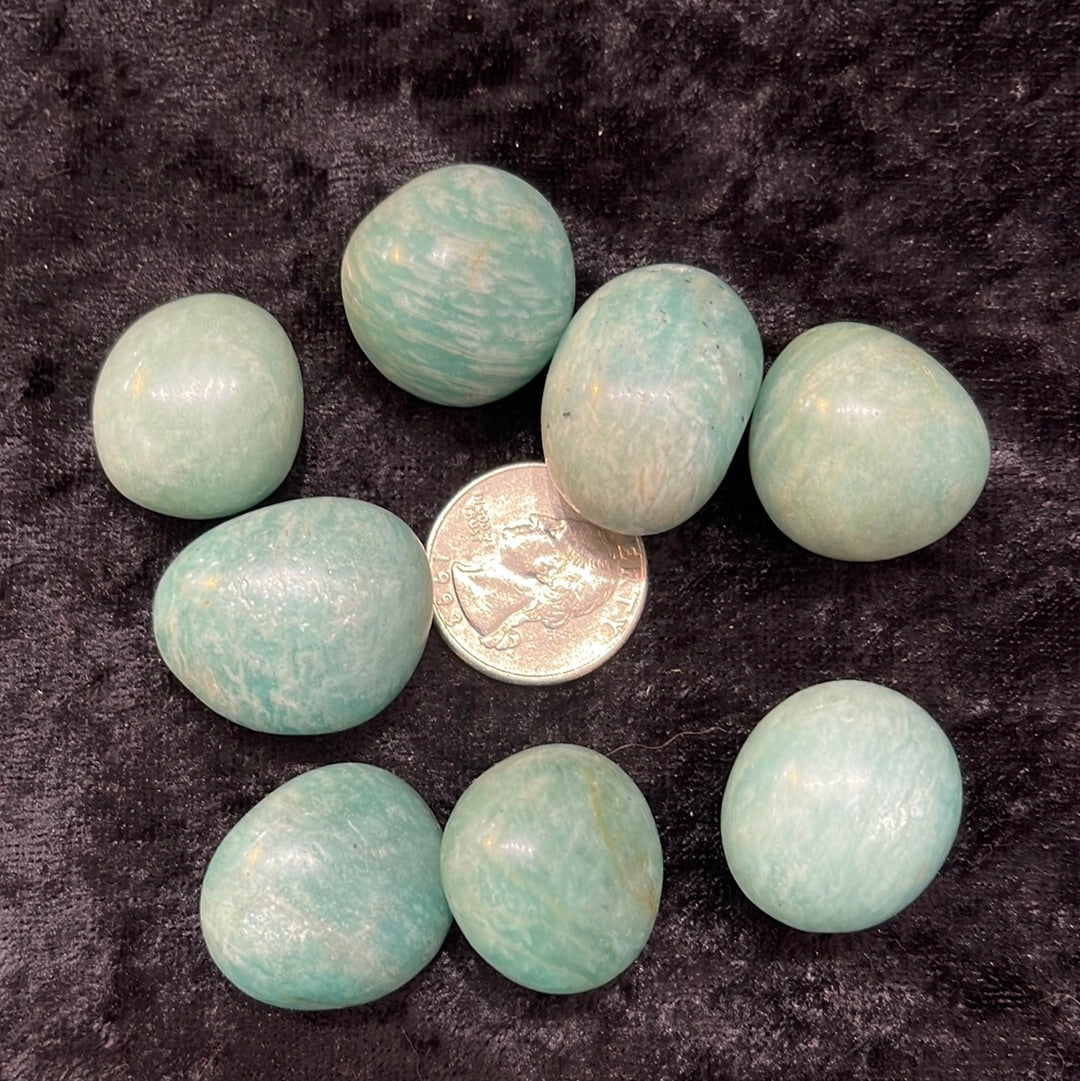 Tumbled amazonite