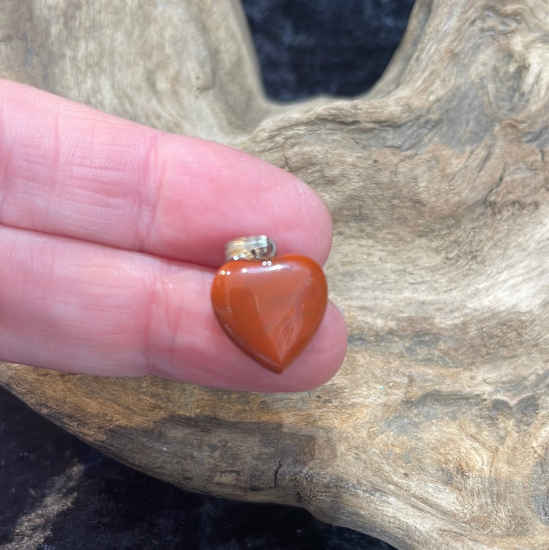 Star, heart & moon gemstone pendants