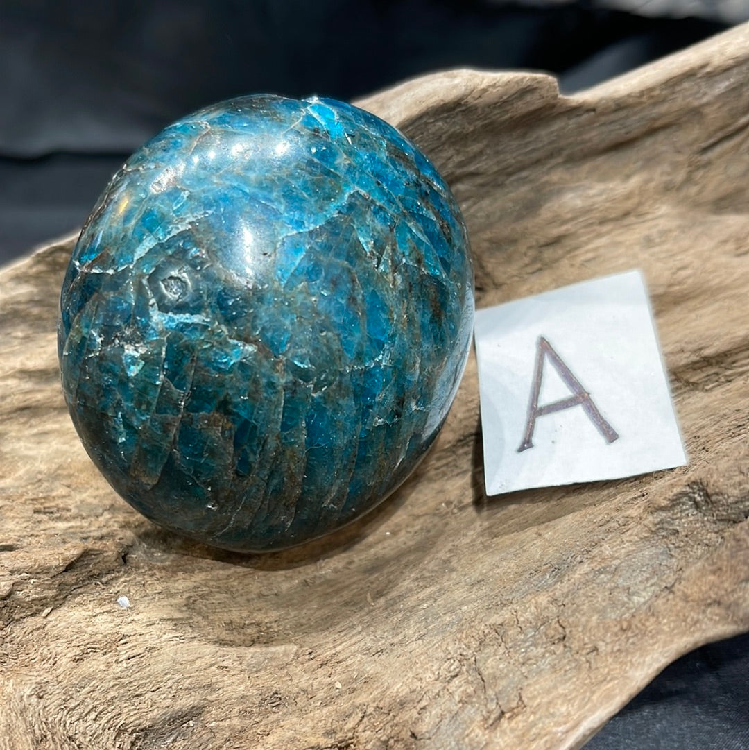 Blue Apatite palm stone