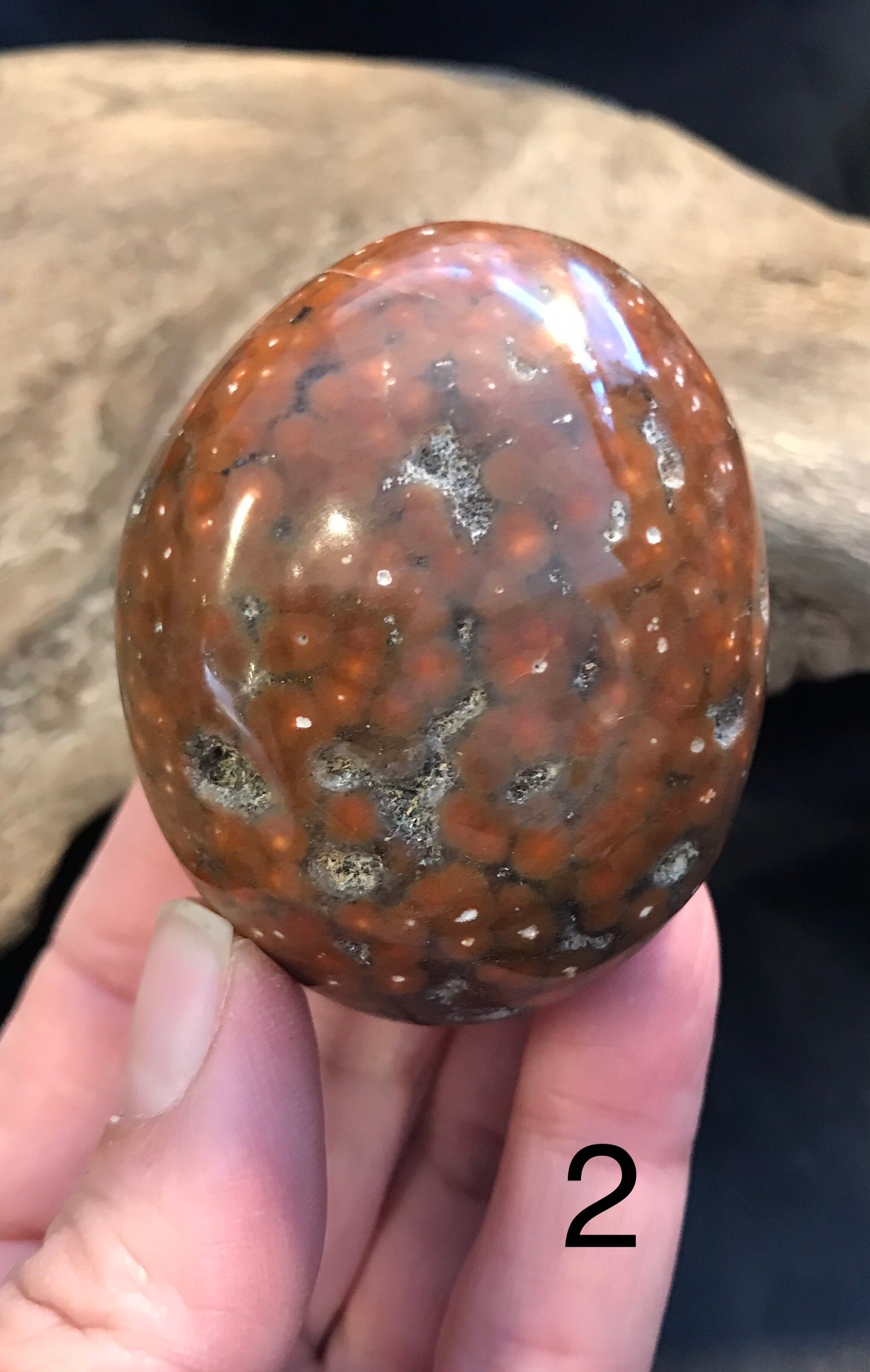 Ocean Jasper palm stones