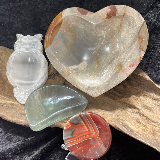 Carved Gemstone Bowls