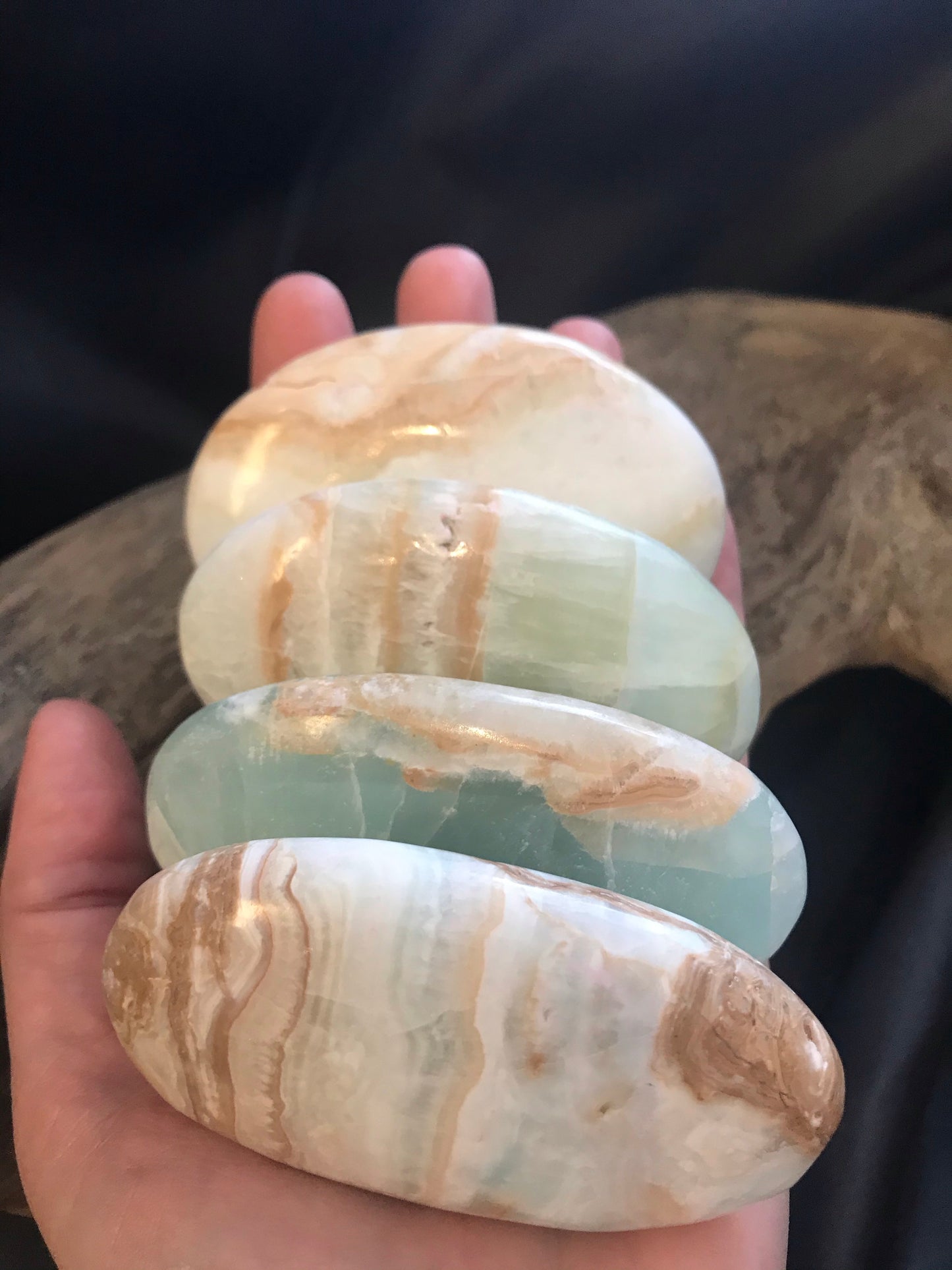 Caribbean Calcite Palm stone