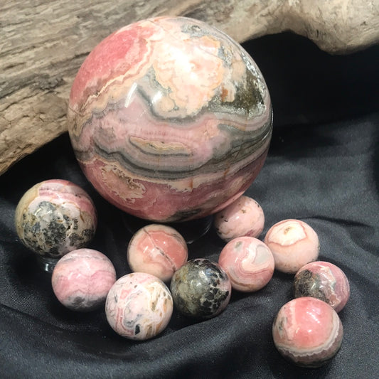 Rhodochrosite sphere
