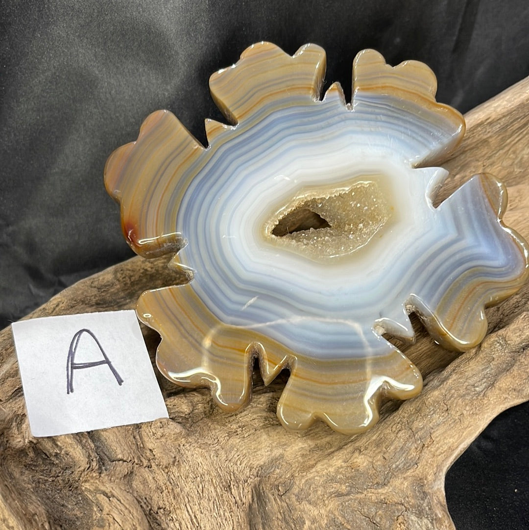 Druzy Agate snowflake