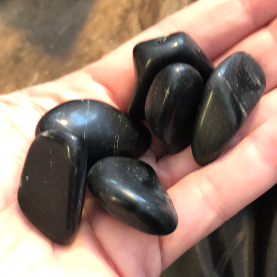 Tumbled Black Obsidian