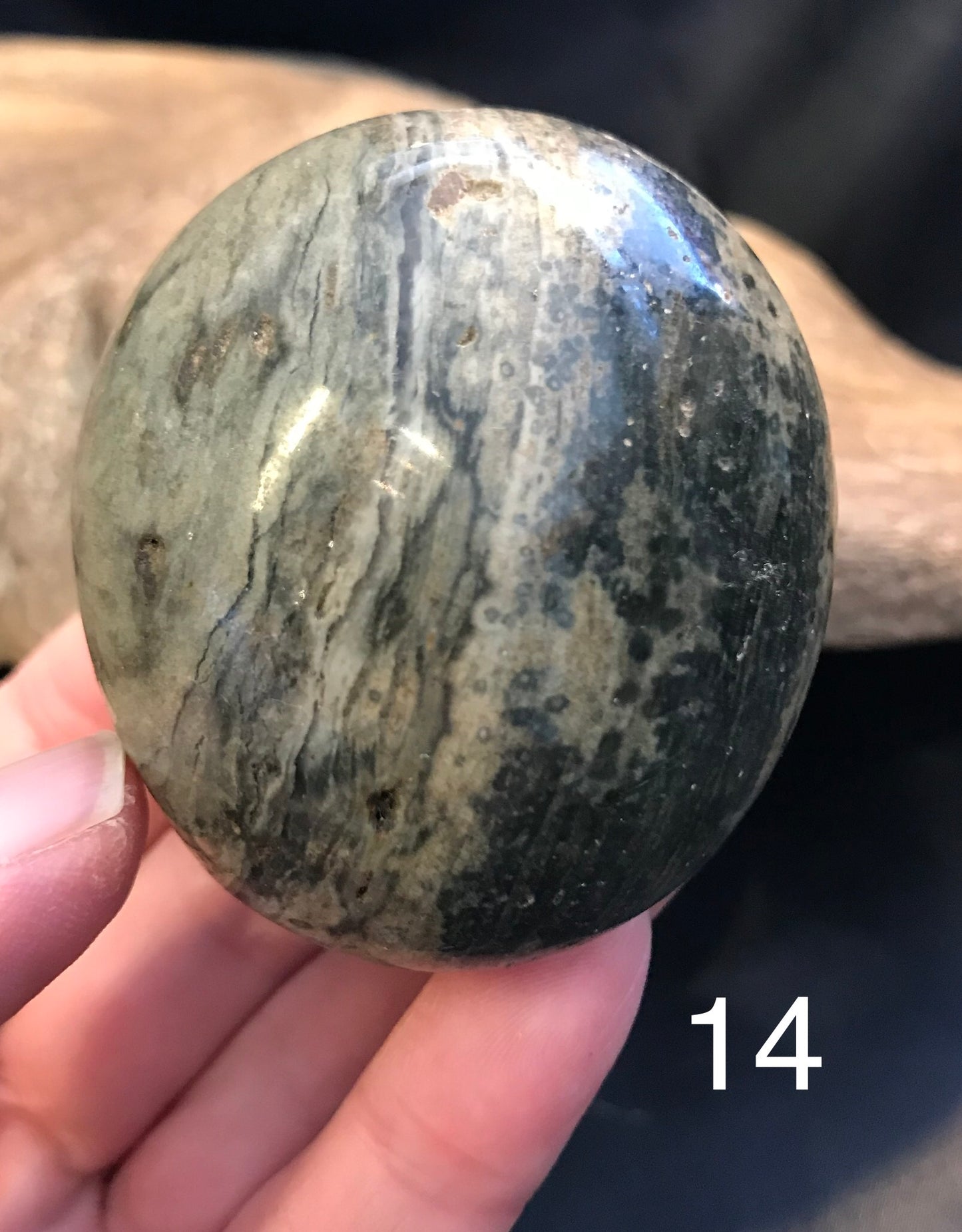Ocean Jasper palm stones