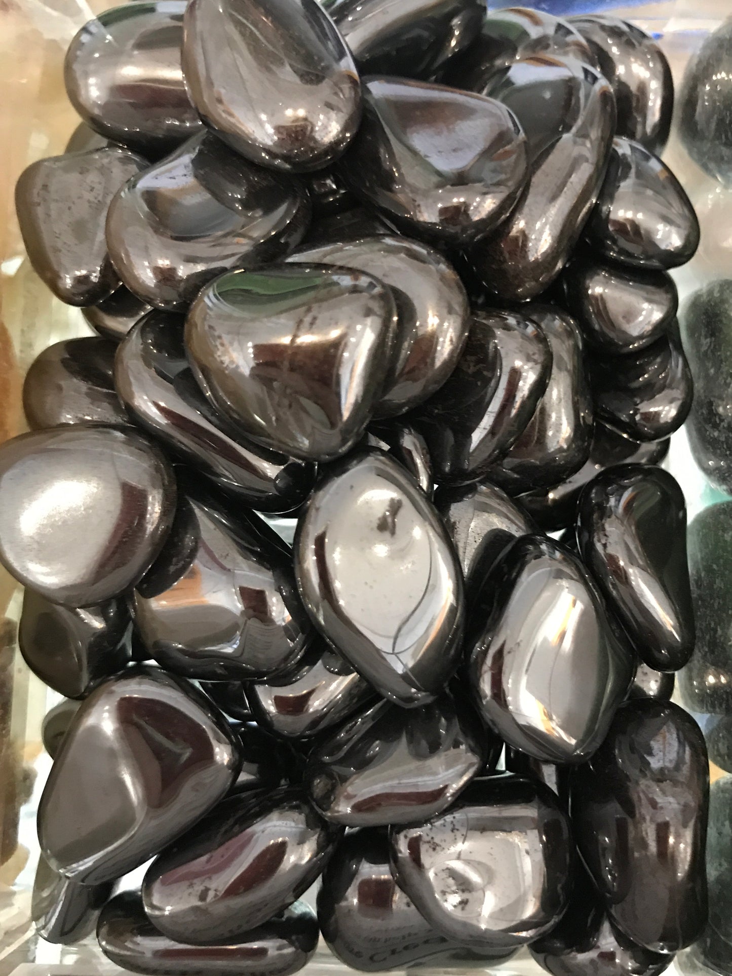 Tumbled hematite
