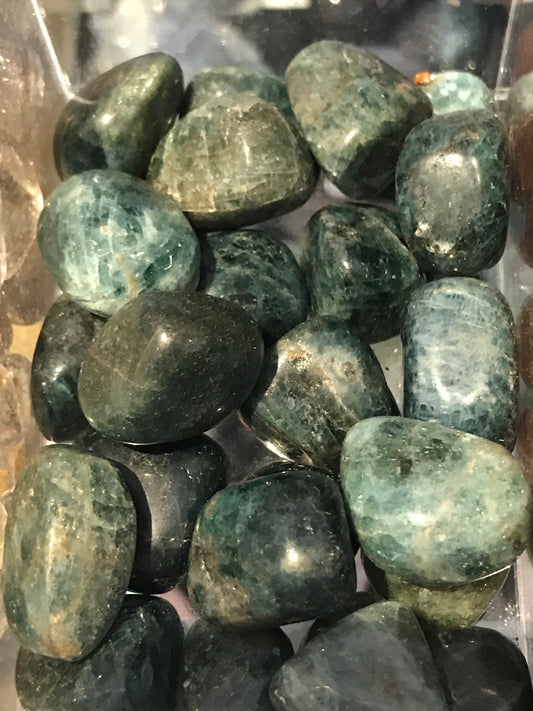 Tumbled Blue Apatite