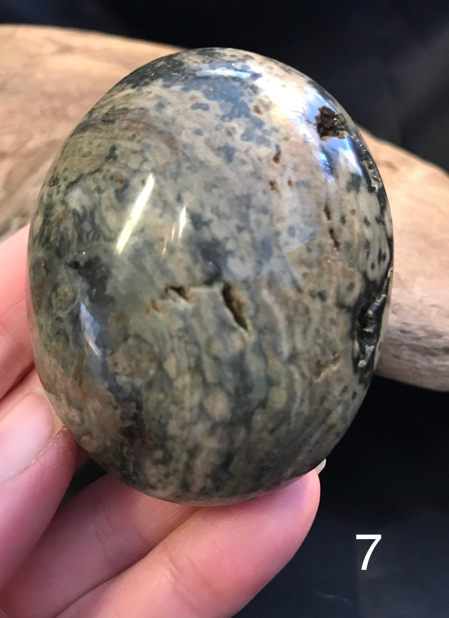 Ocean Jasper palm stones