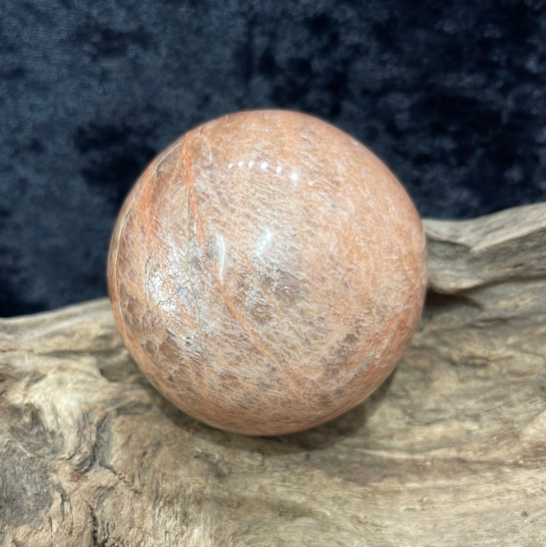 Peach Moonstone palm stones and spheres