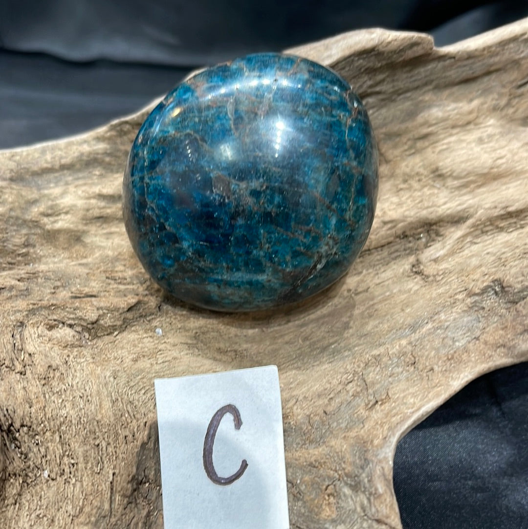 Blue Apatite palm stone