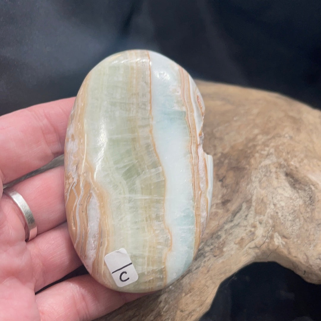 Caribbean Calcite Palm stone