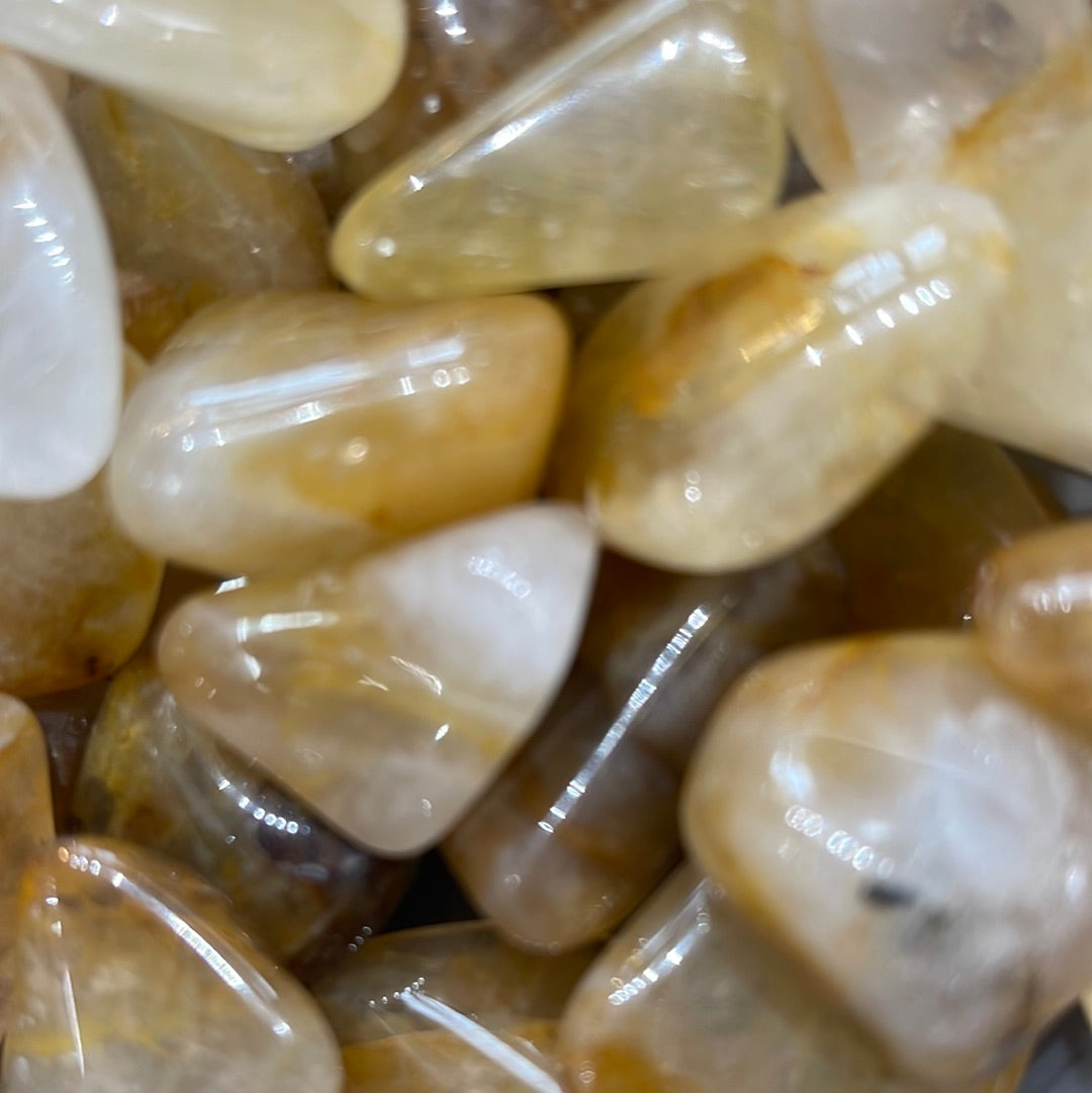 Tumbled Golden Healer (yellow hematoid Quartz)