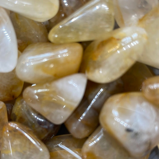 Tumbled Golden Healer (yellow hematoid Quartz)