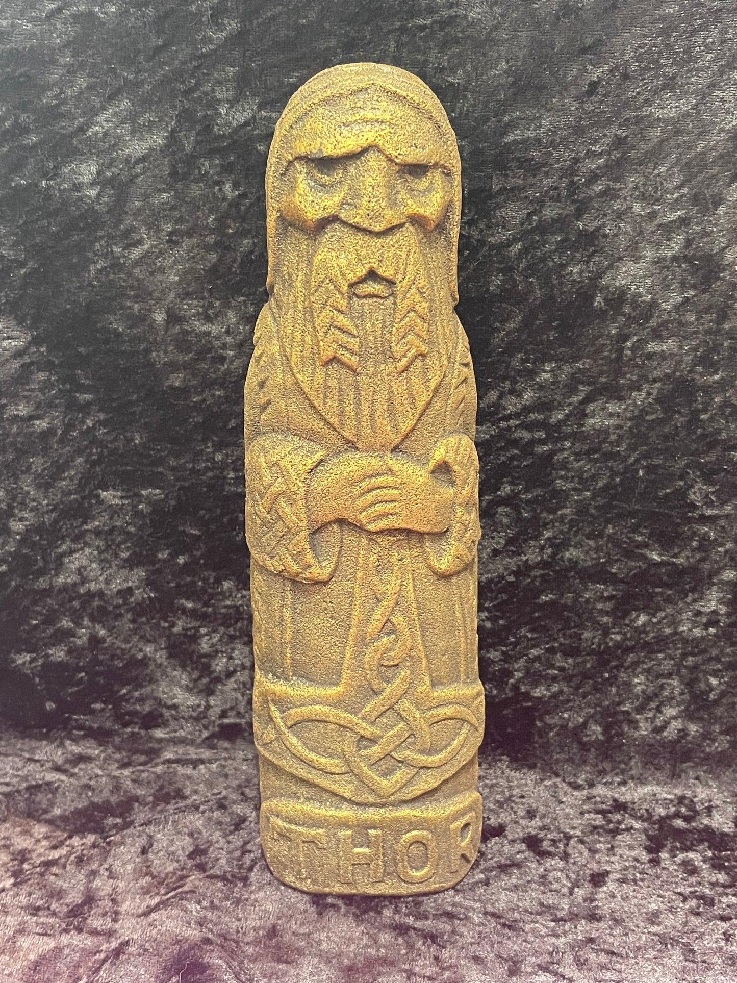 Volcanic stone Norse statues