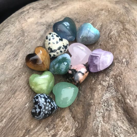 Mini gemstone hearts