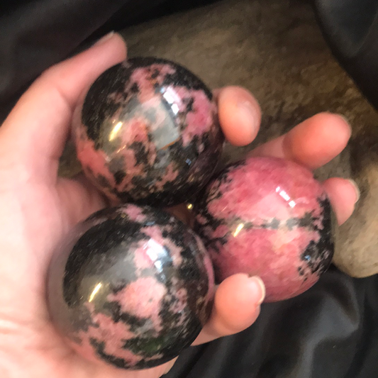Rhodonite Sphere