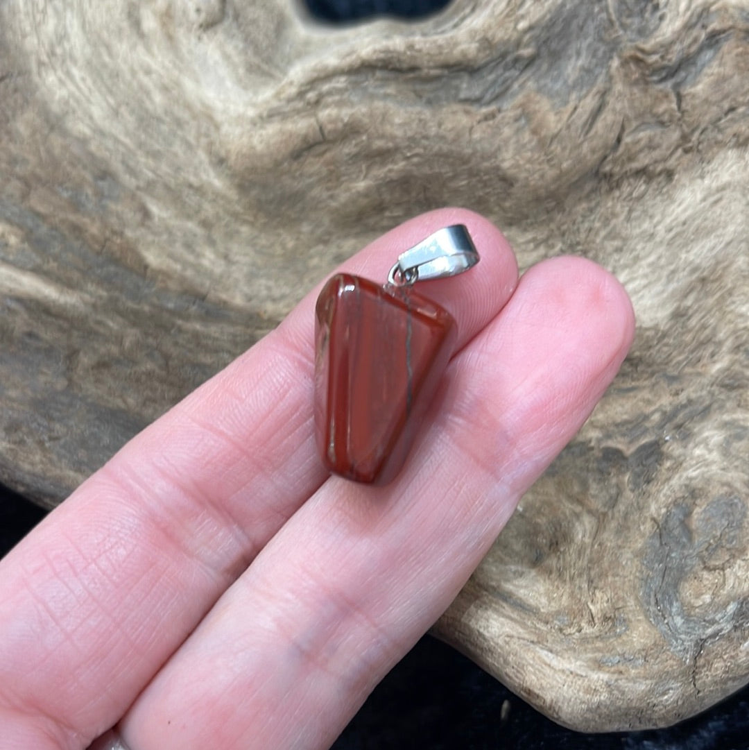 Points and Tumbled crystal pendants