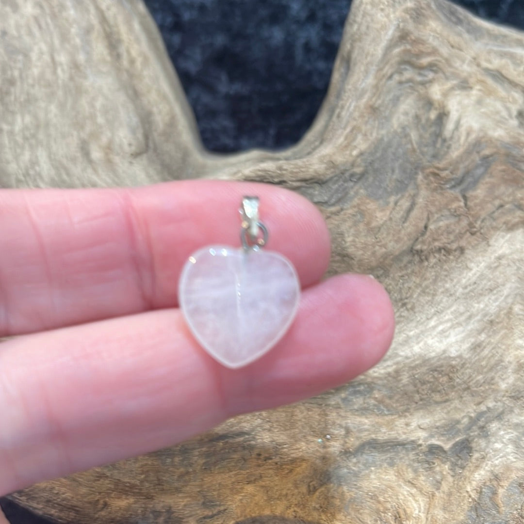 Star, heart & moon gemstone pendants