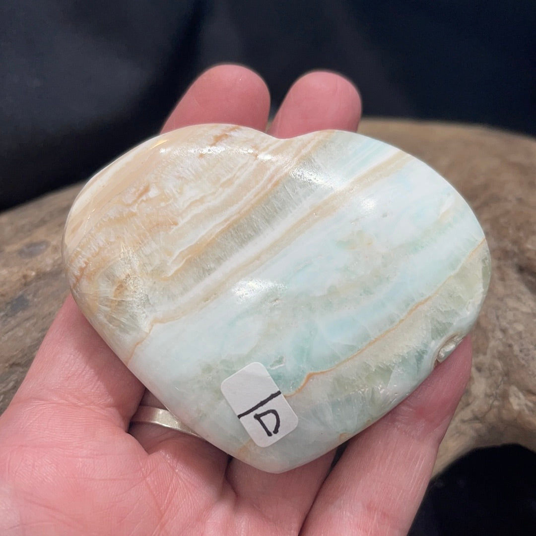 Caribbean Calcite Heart