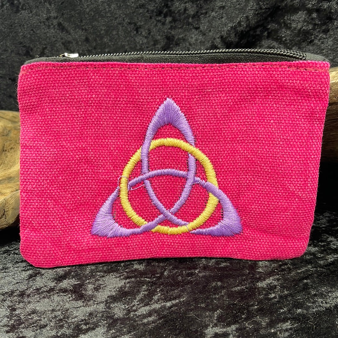 Embroidered Coin Pouch