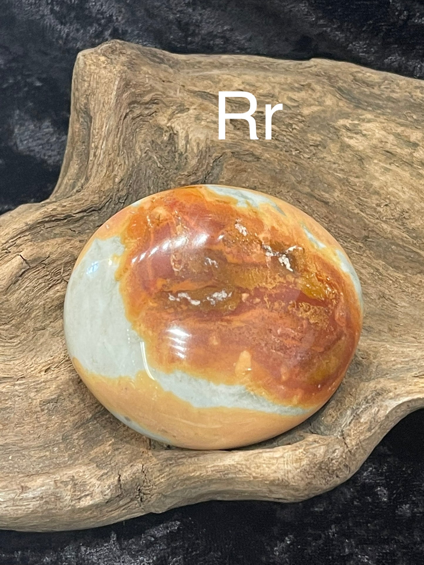 Polychrome jasper flames, shapes, palm stones