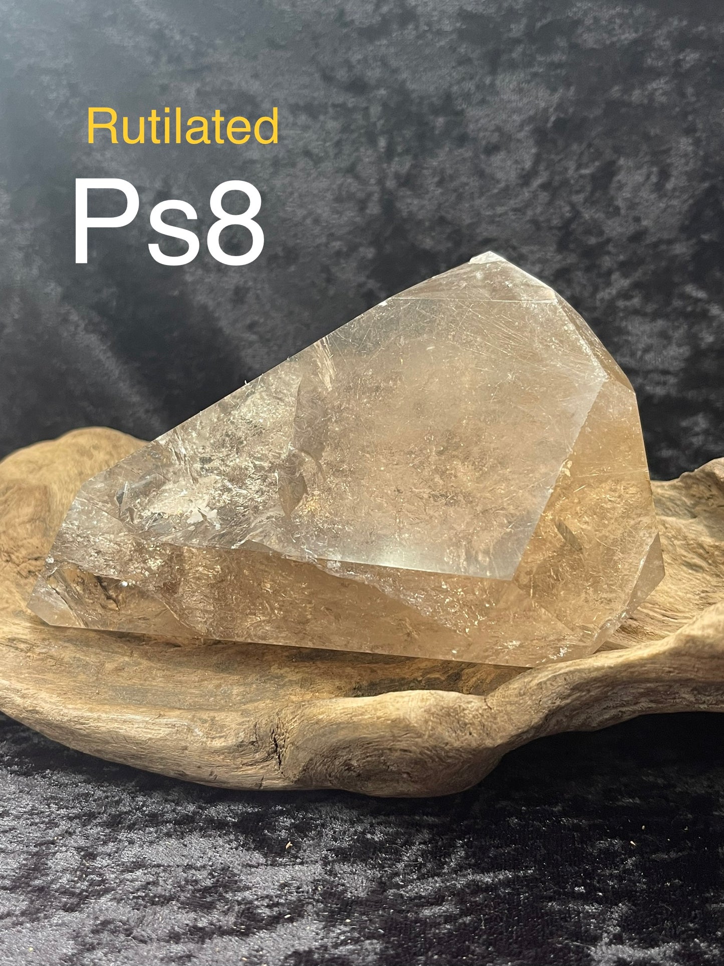 Polished smokey quartz