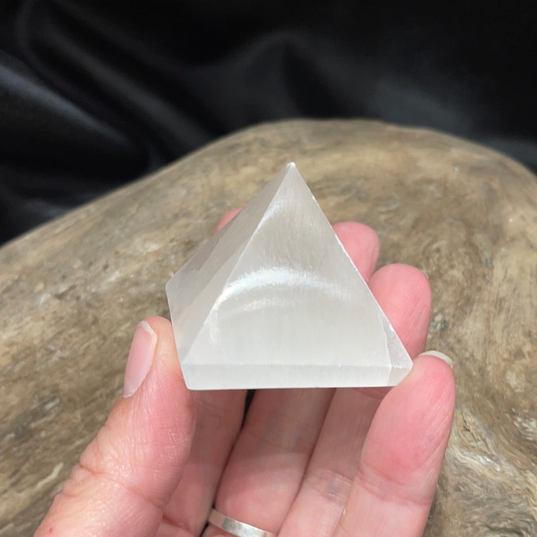 Selenite pyramid