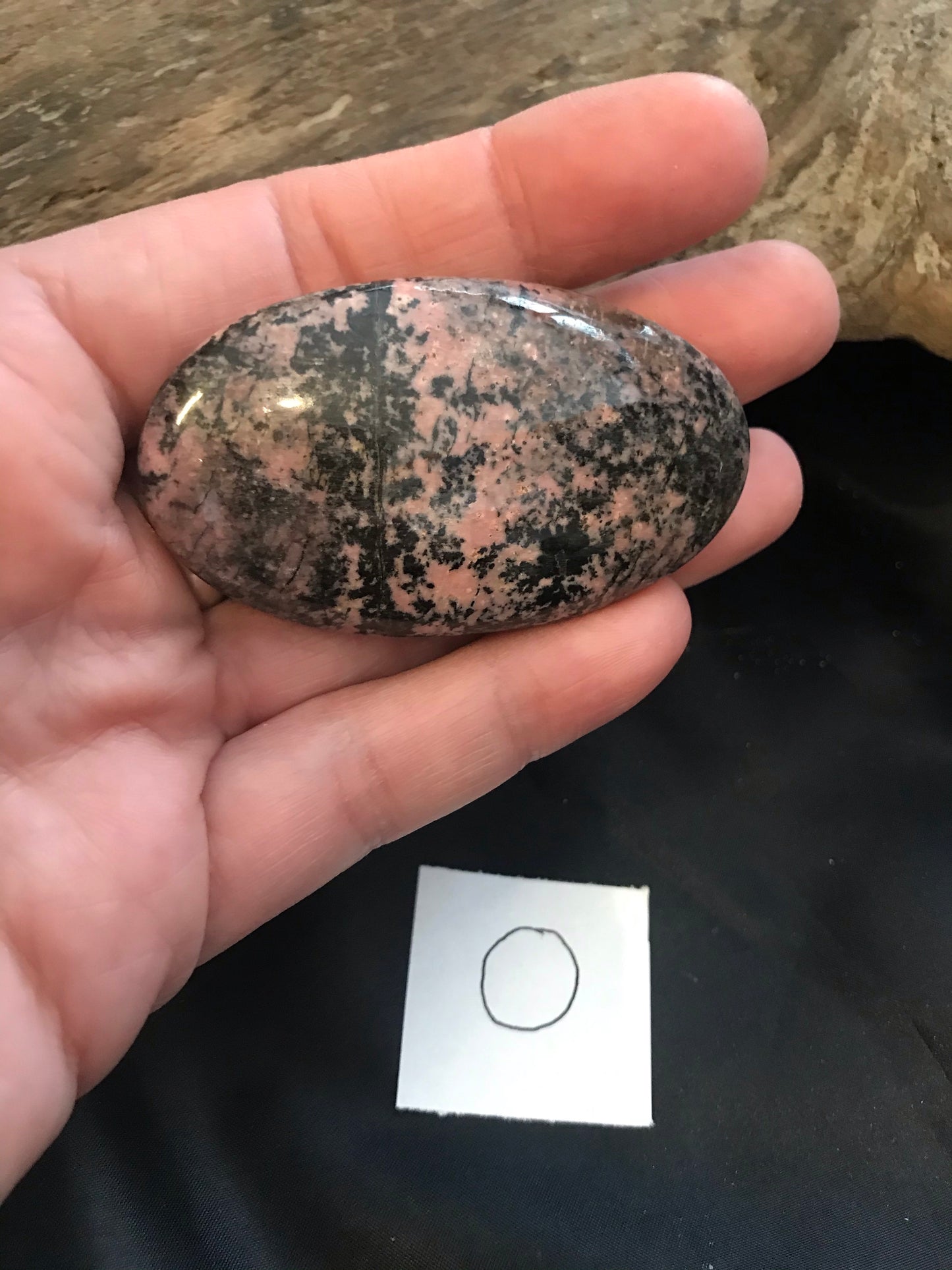 Rhodonite Palm stone