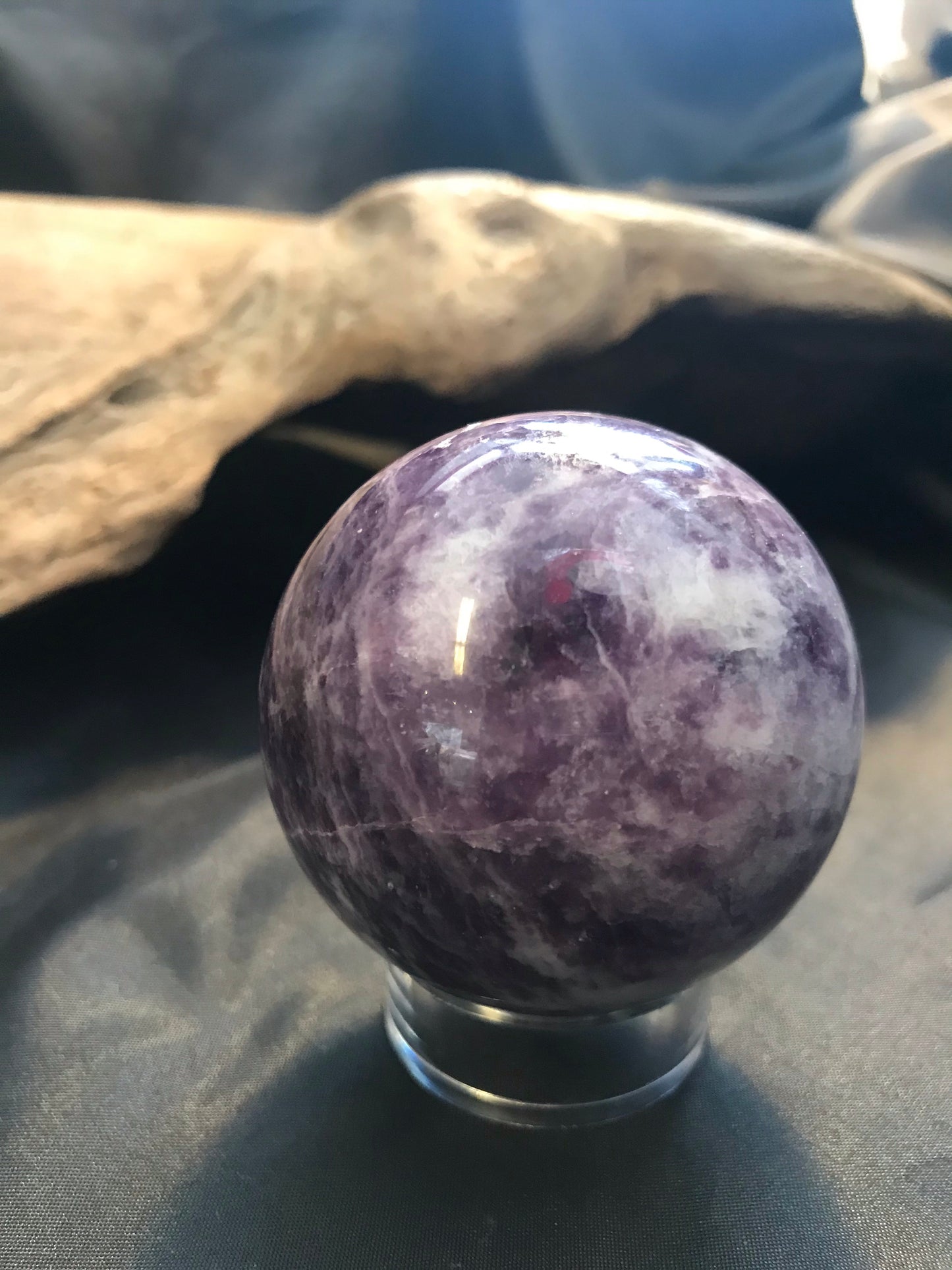 Lepidolite sphere