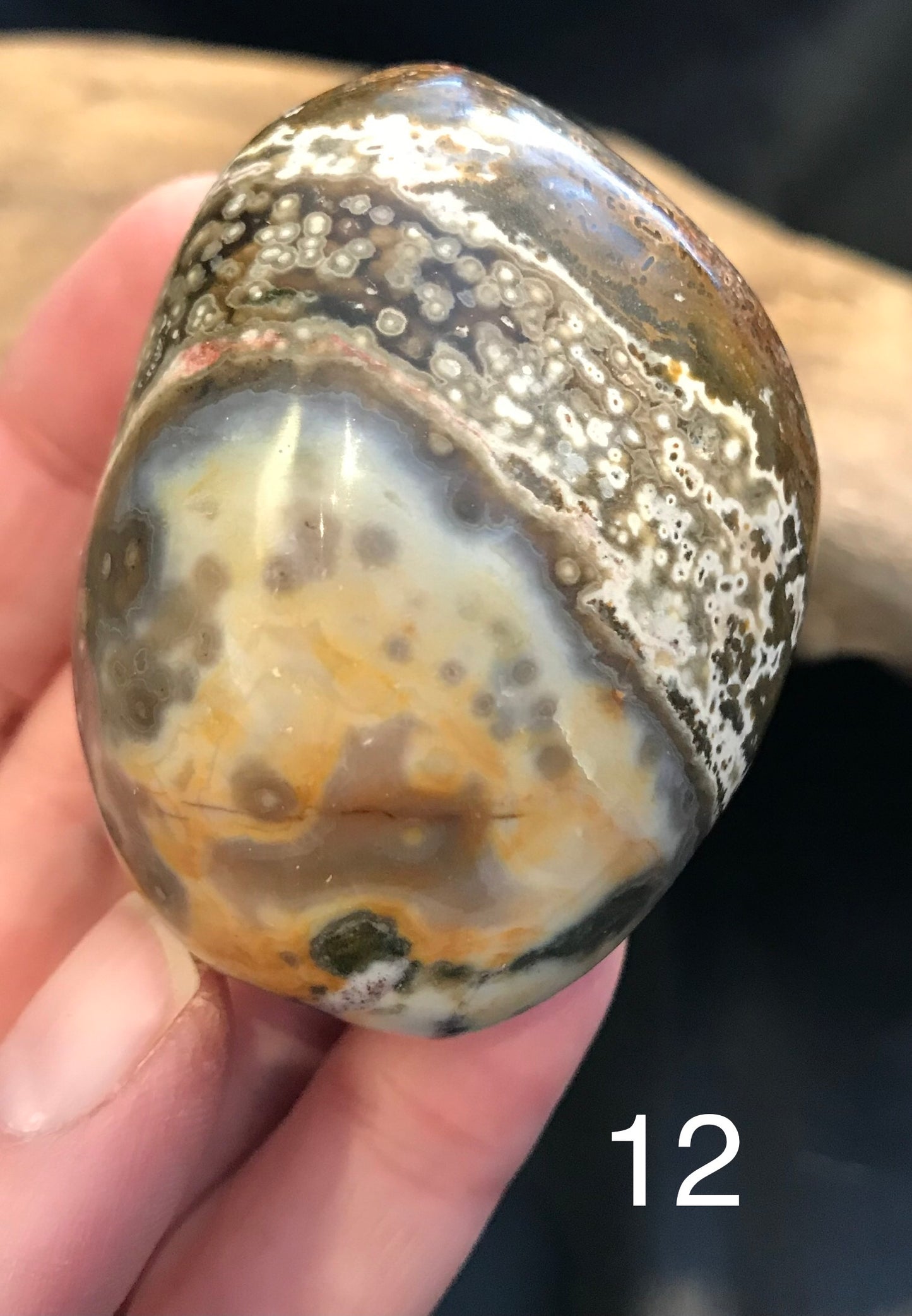 Ocean Jasper palm stones