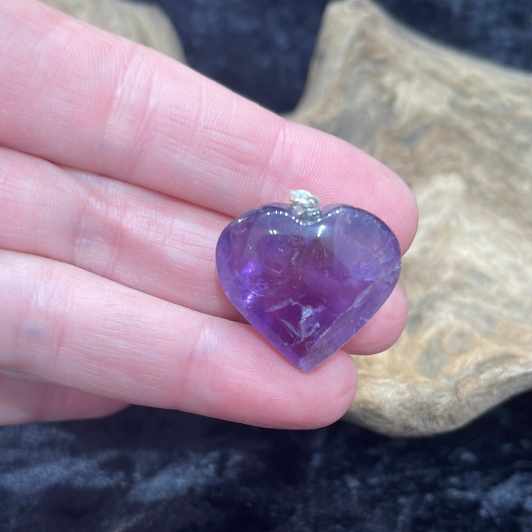 Star, heart & moon gemstone pendants