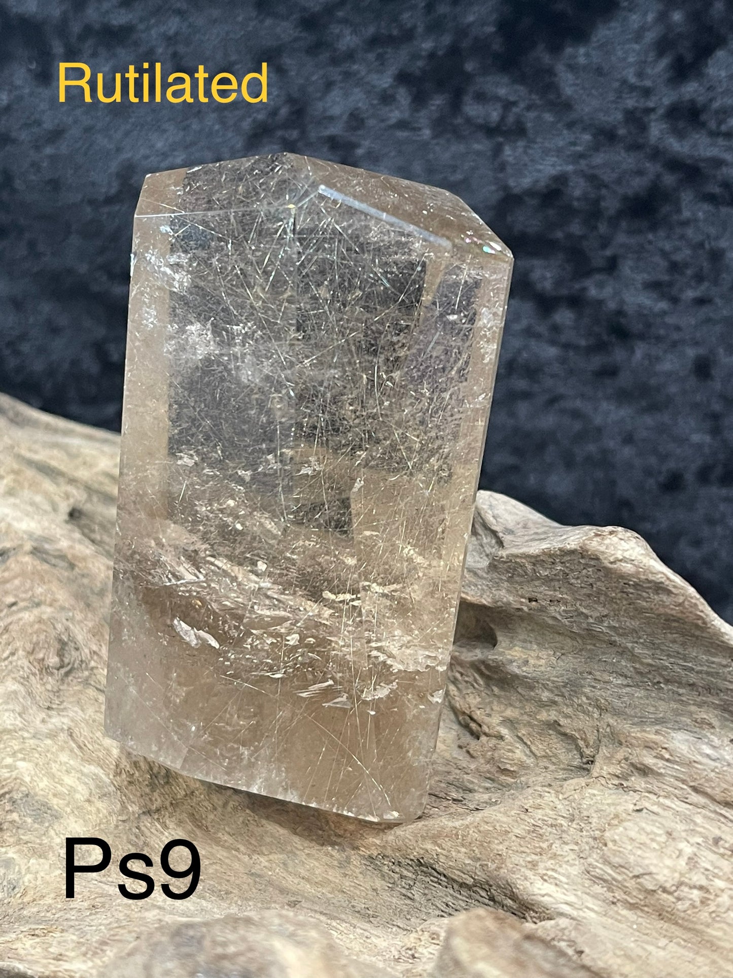 Polished smokey quartz