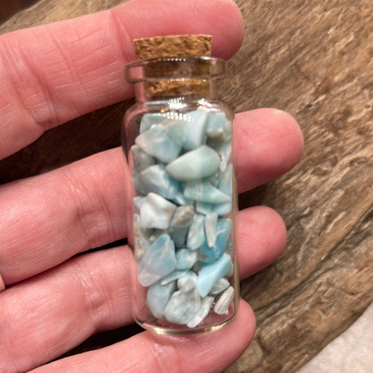 Larimar chip bottles