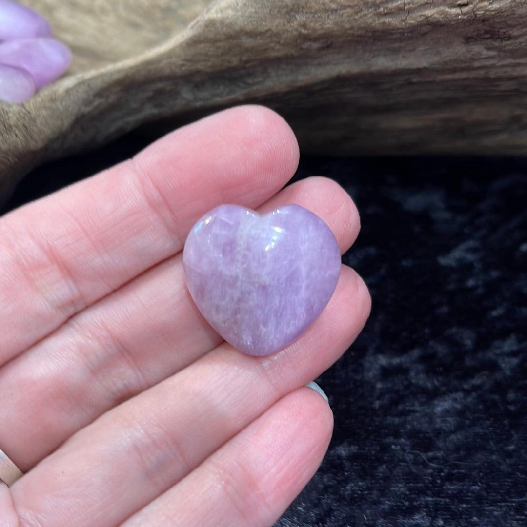 Kunzite heart