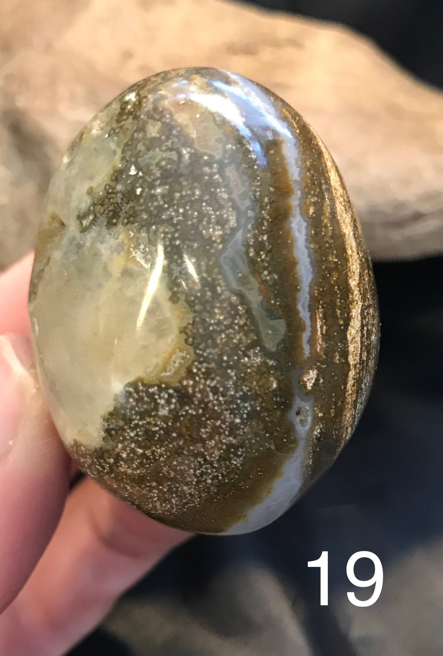 Ocean Jasper palm stones
