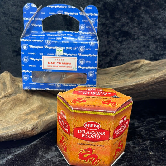Backflow incense cones