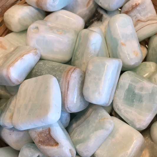 Tumbled Caribbean calcite